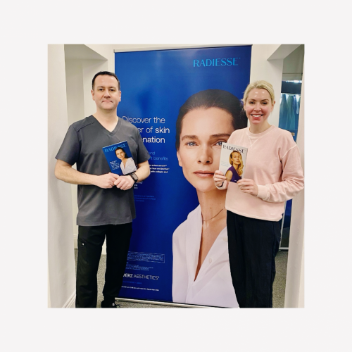 Der David and Dr Stephanie at radiesse training